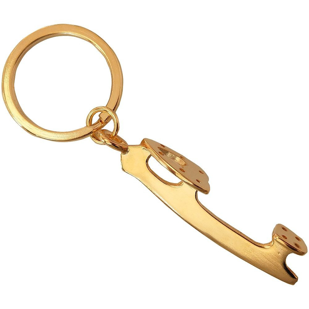 Schlüsselanhänger „Kufe“, gold
