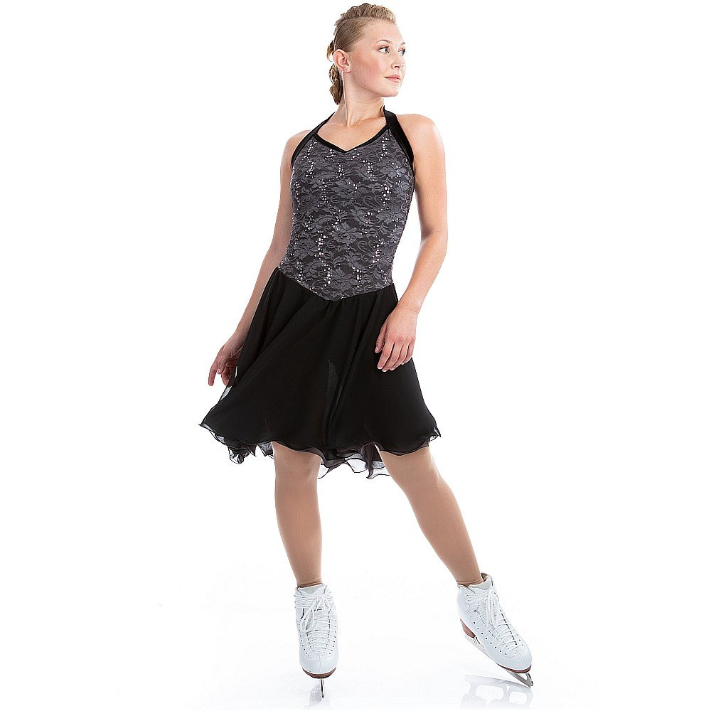 EliteXpression Eiskunstlaufkleid „Dance Dress“, grau