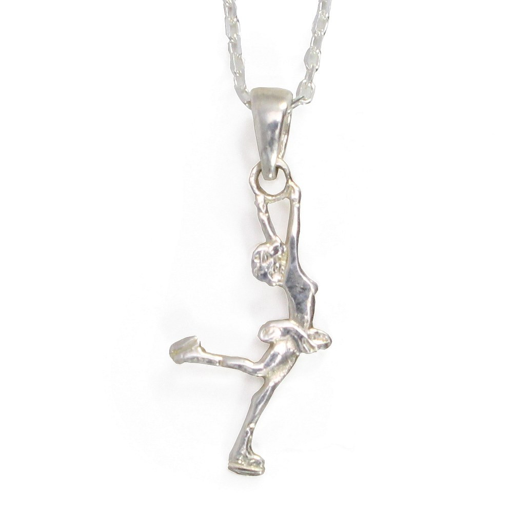 Catherine Fabre 2934 Silver Necklace with Figure Skater